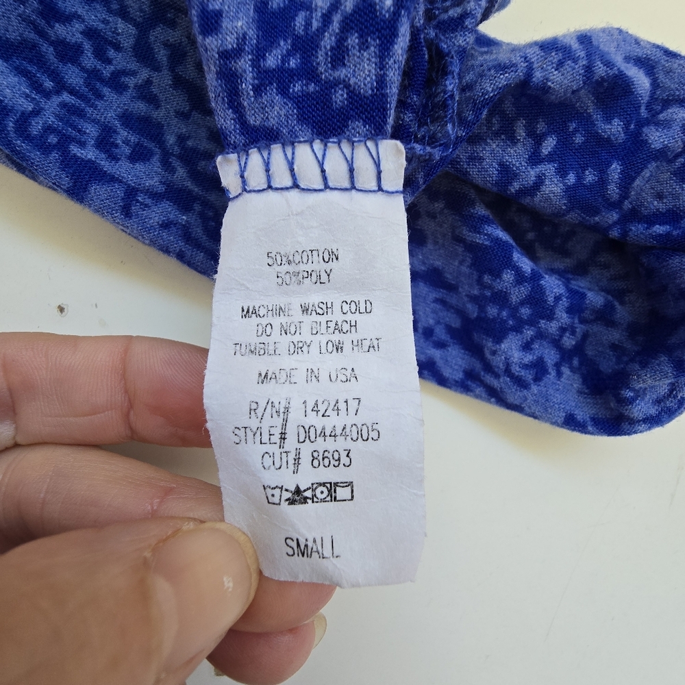 OMT Active Blue Razorback Women's Tank Top Size Small - Picture 4 of 5